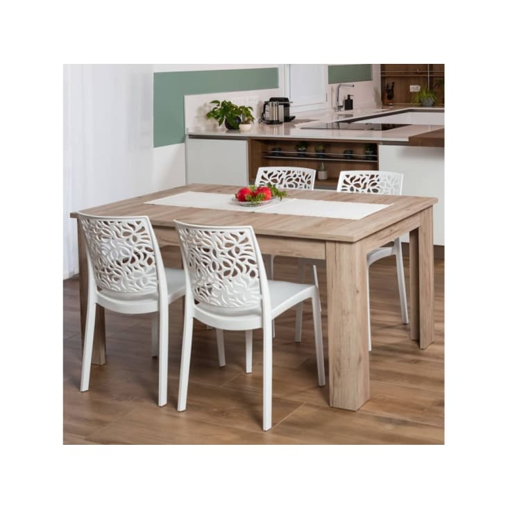 Sedie Bianche Sedie Per Tavolo Di Cristallo Set Di Sedie In Resina