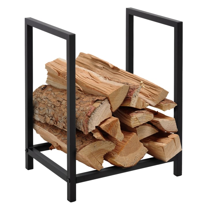 SoBuy Legnaia Porta Legna per Interni Scaffale per legna da ardere  Portalegna da Esterno Legna da Ardere SDA05-SCH