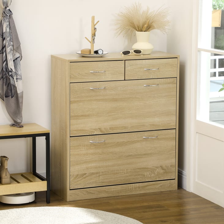 Mueble Zapatero 80x30x91.5 cm color Madera Maisons du Monde