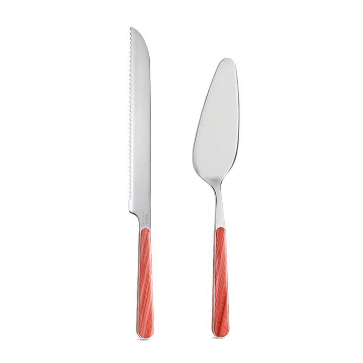 Justup Set 6 Coltelli Da Cucina Con Blocco In Acrilico - Lame In Acciaio Inox Rosa Con Rivestimento Antiaderente E Manico Antiscivolo - 5