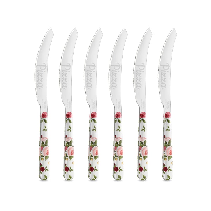 Set Di 4 Coltelli Tramontina - Lame In Acciaio Inox, Manici In Legno Di Castagno Trattato, Per Verdure, Carne, Pane E Uso Generico