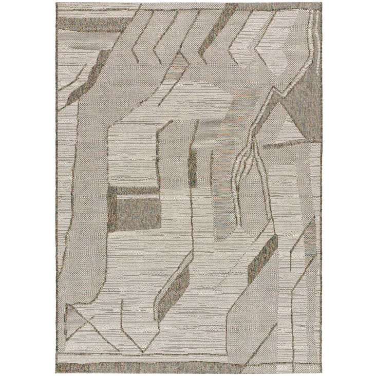 Teppich für den Außenbereich in neutralen Farbtönen, 133X190 cm EMMA