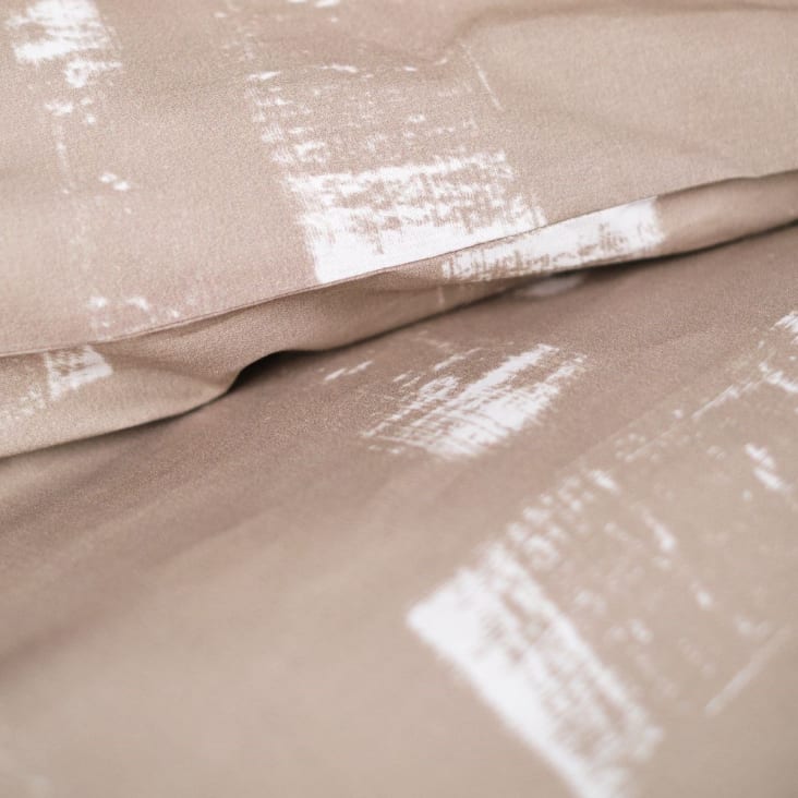 Parure de lit en Polyester Marron 220x240 cm cropped-3