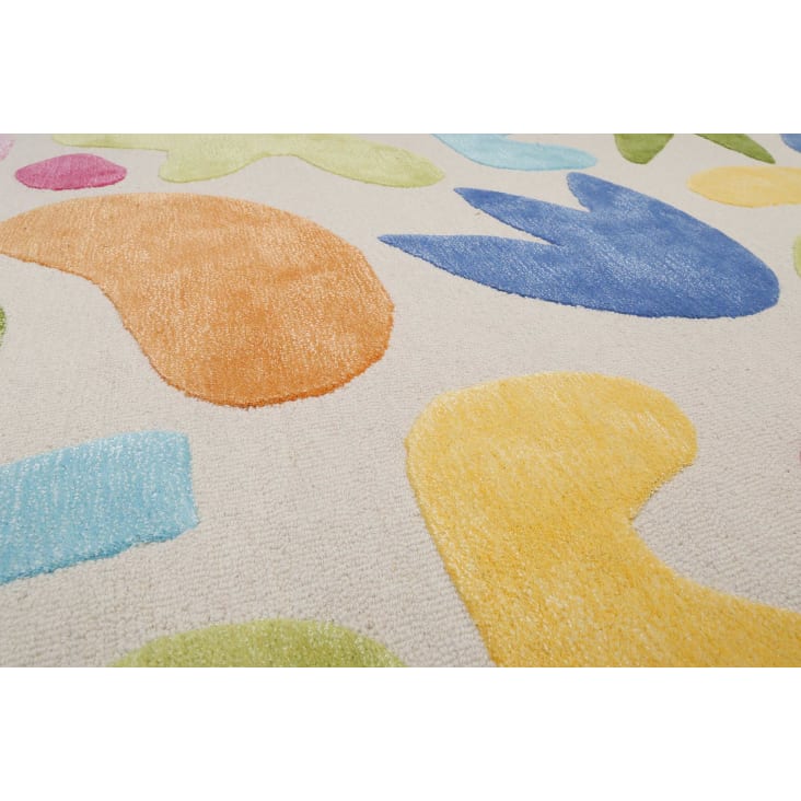 Tappeto con blocchi di costruzione, tappeto per bambini, ragazzi e ragazze, motivo geometrico colorato, per soggiorno, camera da letto, cucina, 100 x 150 cm