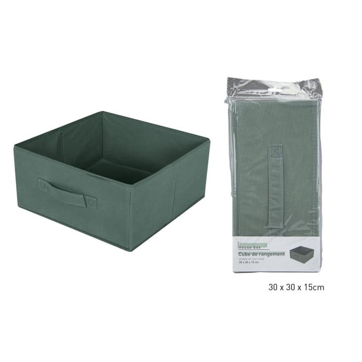 Boîte pliante boîte de rangement étagère boîte lot de 8 30x30 cm anthracite