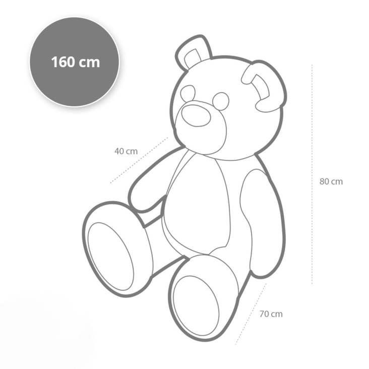Grand nounours blanc new arrivals