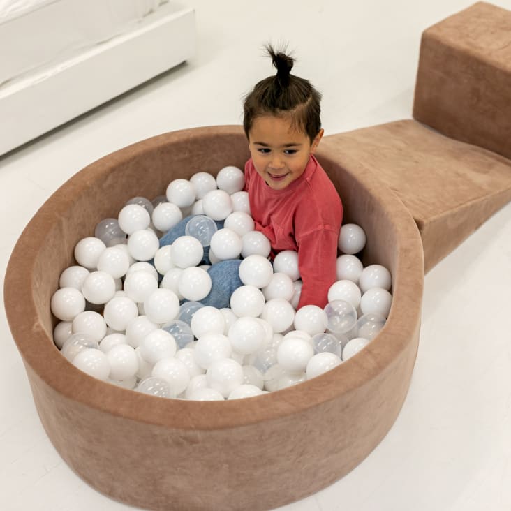 MeowBaby - Parque de jogos infantil de espuma cinza com piscina de bolas e  100 bolas menta/cinza/brancas, Casas de interior e bolas