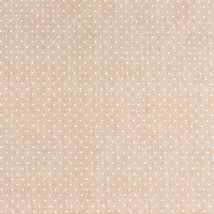 Mantel resinado antimanchas 100% algodón beige 100x140 MOTAS