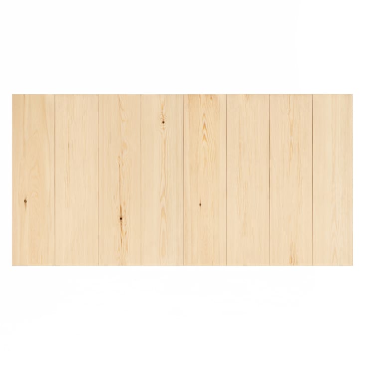 Cabecero de madera maciza en tono natural de 200x80cm Flandes ii