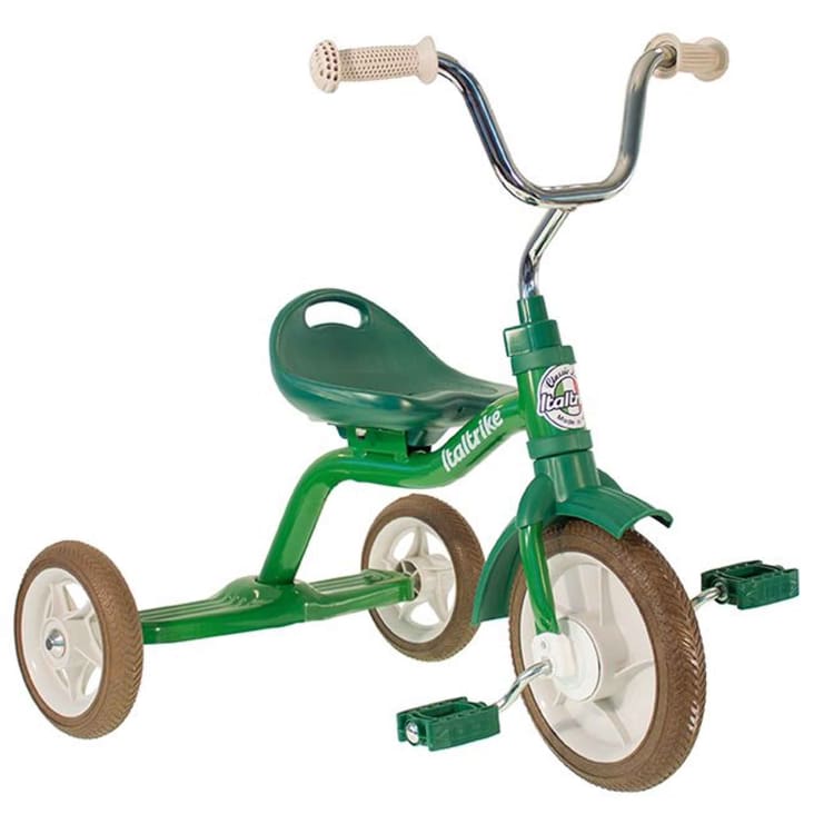 Tricycle Métal Stitch Avec Poignée Directionnable, Panier De Rangement, Roues EVA – Pour Enfants 1-4 Ans, 25 Kg Max, Cadeau Extérieur