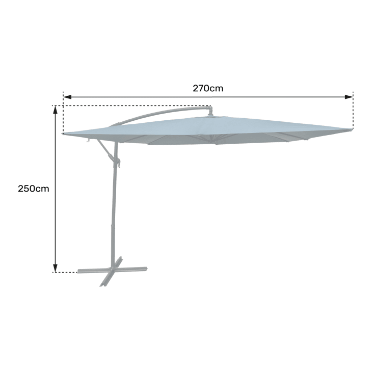 Housse parasol déporté 2,5x2,5m - Proloisirs