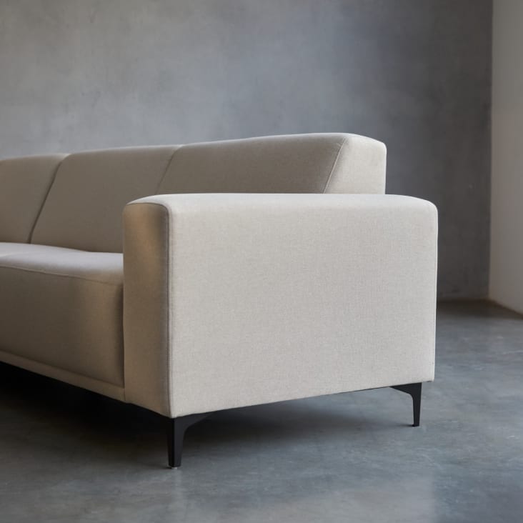 TECHPO Home Furniture - Banco esquinero (151 cm, madera maciza de pino),  color blanco