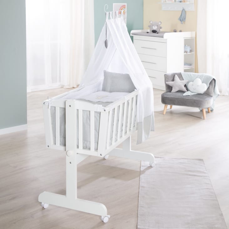 Berceau en bois blanc 40x90