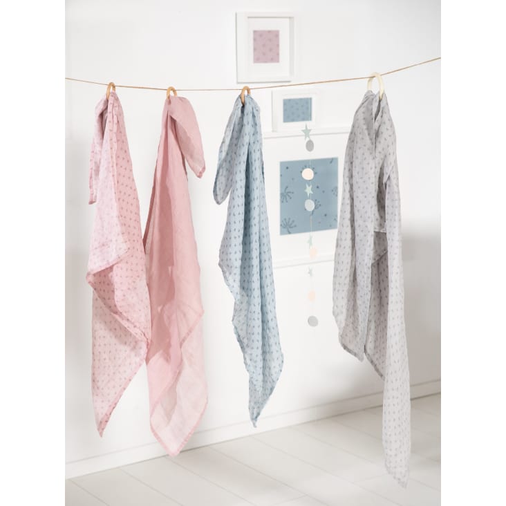 Baby Stilltuch Aus Baumwolle - Multifunktional 60x100cm Mit Bärendruck