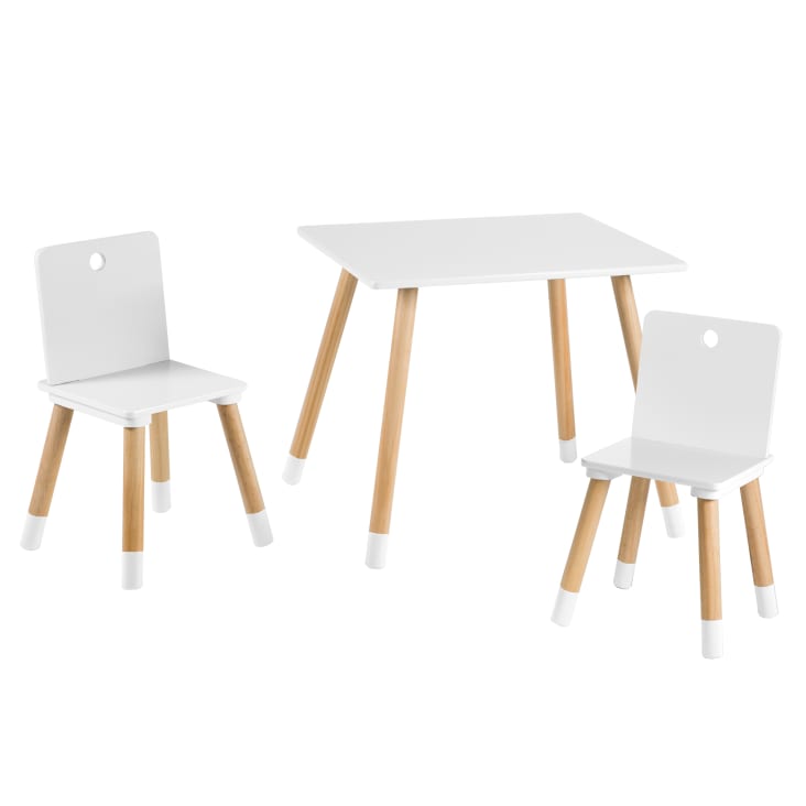 Penderie enfant avec 2 compartiments et 1 porte effet bois blanc | Maisons du Monde
