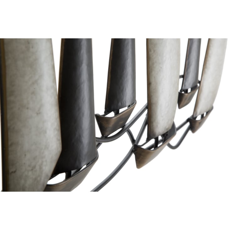 Panneau Décoratif En Métal Multicolore Avec Oiseau 3D 91x7x50 Cm Bird | Maisons Du Monde