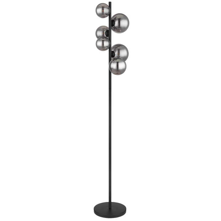 LUSSIOL Albany Stehleuchte Aus Metall – Schwarz, 40W, 26x33 Cm