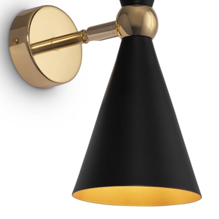 Applique Murale Design EGLO Noire 1 Lumière - Moderne Salon/chambre