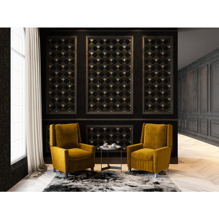 Design Tapete, schwarz und creme, 10,05 m x 0,53 m NEW LIFE | Maisons du  Monde