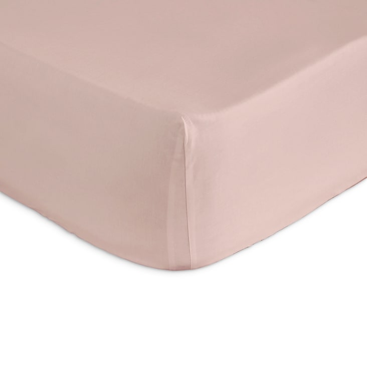 Bajera ajustable 100% algodón 180x200+28 cm rosa CASUAL DH