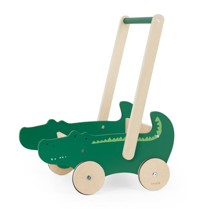 Chariot de marche poussette en bois FSC® - vert