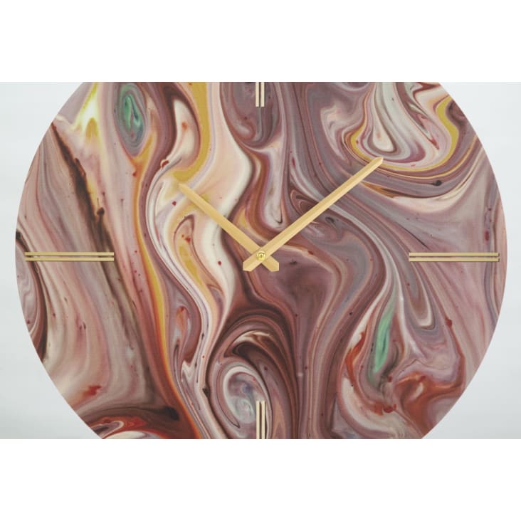 Orologio da parete in metallo multicolore Ø cm 60x6 Mirror | Maisons du ...