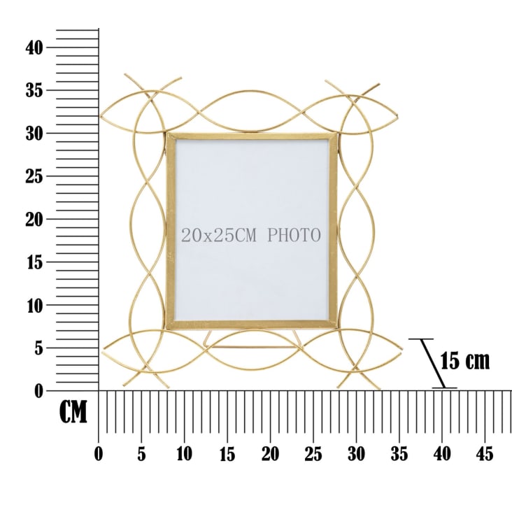 MCS Foundry Metal Cornice Da Parete In Ottone 45,7x45,7 Cm - Vetro Temperato, 2 Pezzi