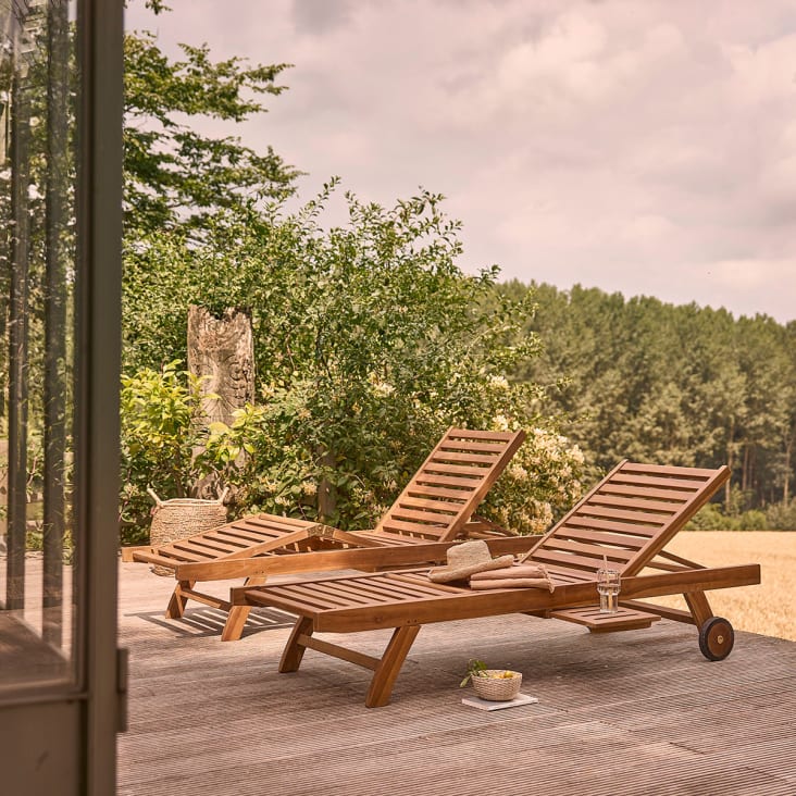 Due Lettini Prendisole Lettini Prendisole In Alluminio - Technical View