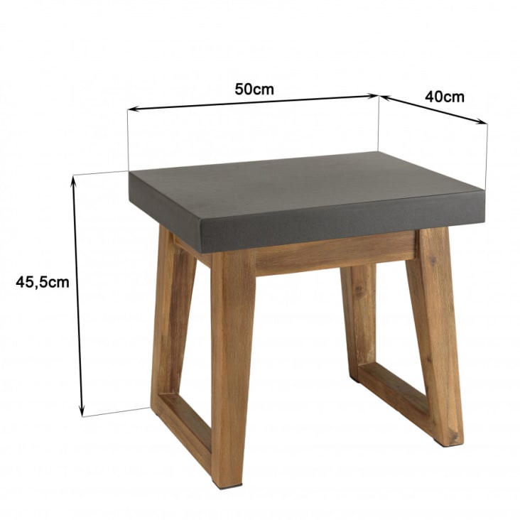 Table de bureau, bois éco-certifié - Pieds trapèzes en acier