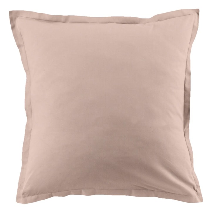 Housse Coussin 60x60 cm Beige Taie d'oreiller Carrés Lot de 2 pour Gros  Coussin de