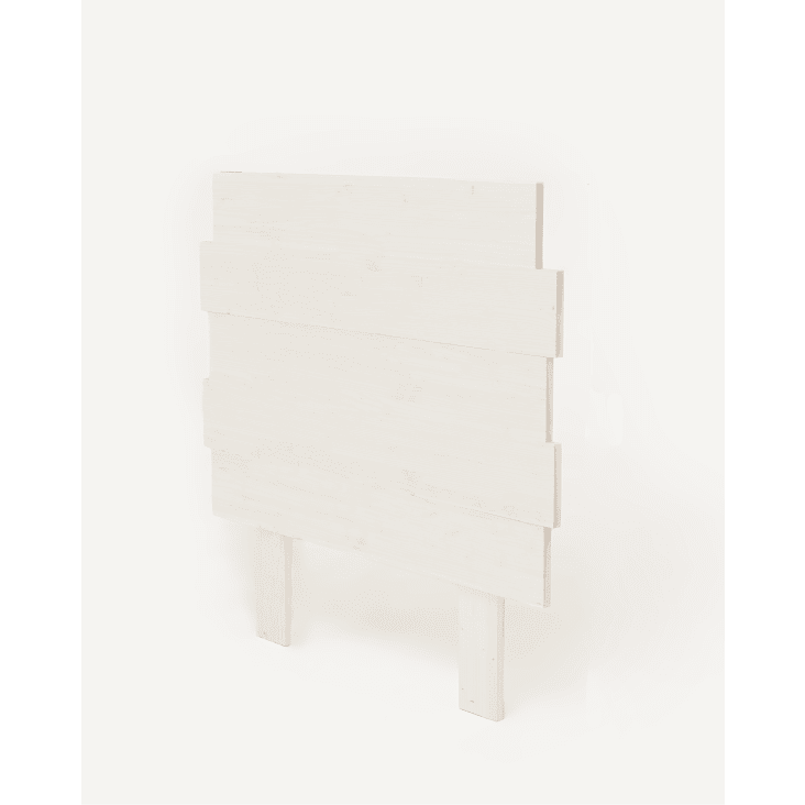 Tête de lit en bois d'épicéa pour lit de 180 cm couleur blanc-Siara cropped-2