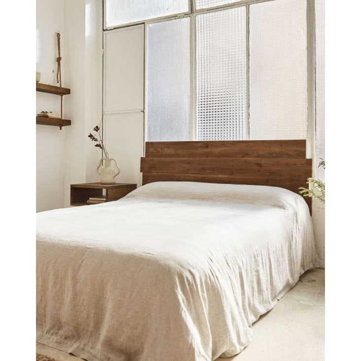 Cabecero con patas de madera para cama de 90 cm