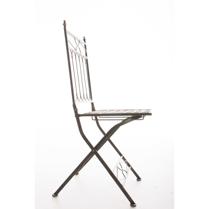 Chaise de jardin pliable en métal Bronze-ASINA cropped-3