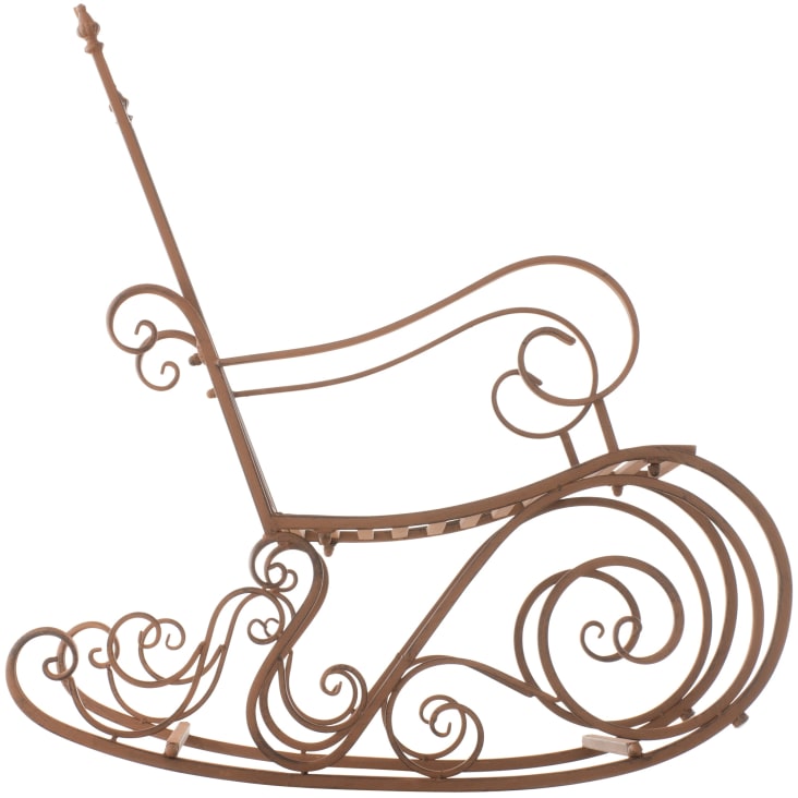 Chaise bascule d ext rieur en m tal Marron SMILLA Maisons du Monde