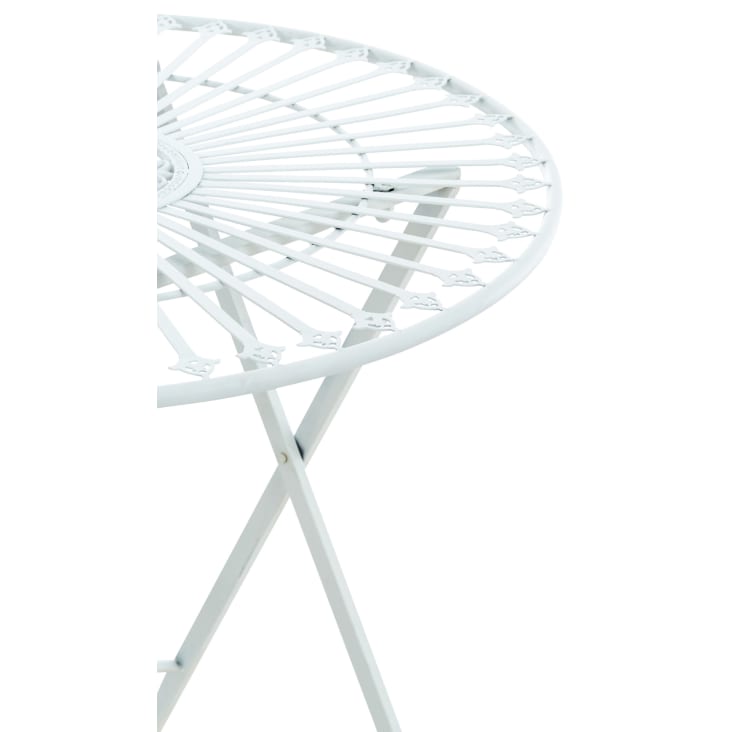 Mesa Plegable Spetebo TEVERE 80x72x70 Cm – Resistente Y Portátil Para Camping, Jardín O Terraza (blanco)