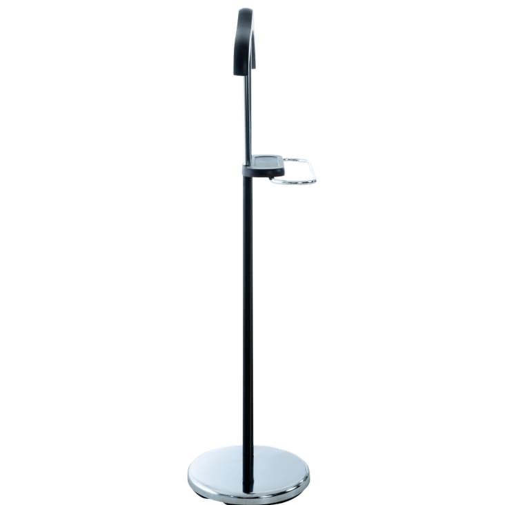 Porte-Manteau De Sol Métal Moderne - Valet De Chambre Avec Cintre Et Barre à Pantalon (Noir, 110.5 Cm)