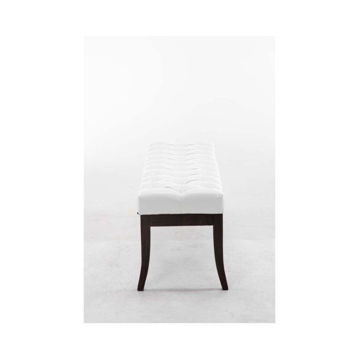 Banc Ottoman En Rotin Et Bois Massif - Banquette Entrée, Cuisine Ou Chambre - Style Rétro - Jaune/Noir