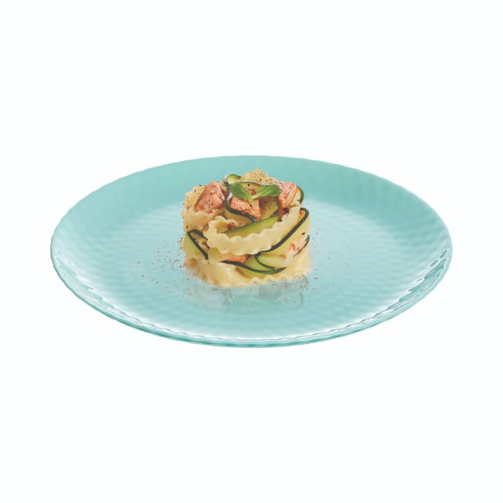 Assiette plate en verre 25 cm Pampille - La Table d'Arc