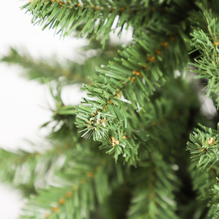 Sapin artificiel de Noël réaliste H 210 cm 963 branches en pvc vert