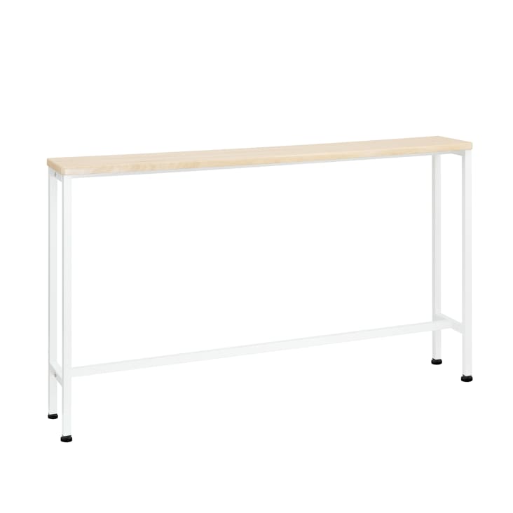 Tavolo Consolle Bianco 80x30x80 Cm – Mobile Ingresso/Soggiorno In Truciolato, Montaggio Richiesto