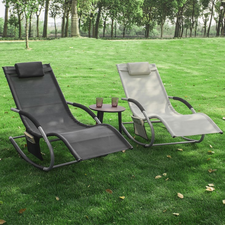 Sdraio Da Giardino Alluminio Economica Sedia A Dondolo Pieghevole