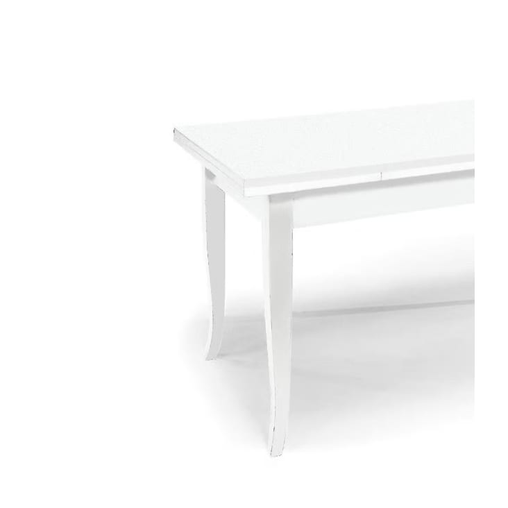 Tavolo in legno finitura noce allungabile 80x80 - 150x80 cm SANTO SPIRITO