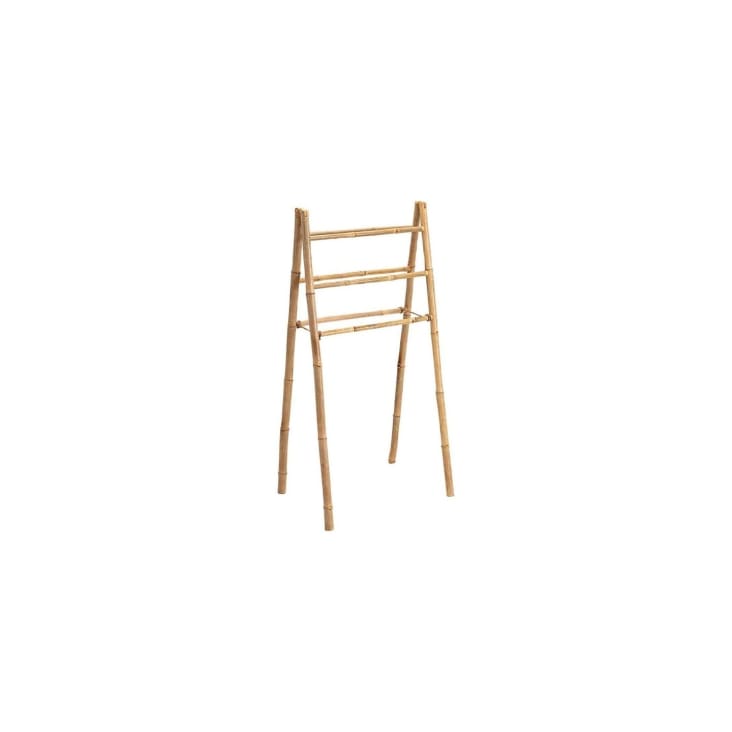 Green'n'Modern Porte-serviettes Autocollant En Bambou 38 Cm Naturel
