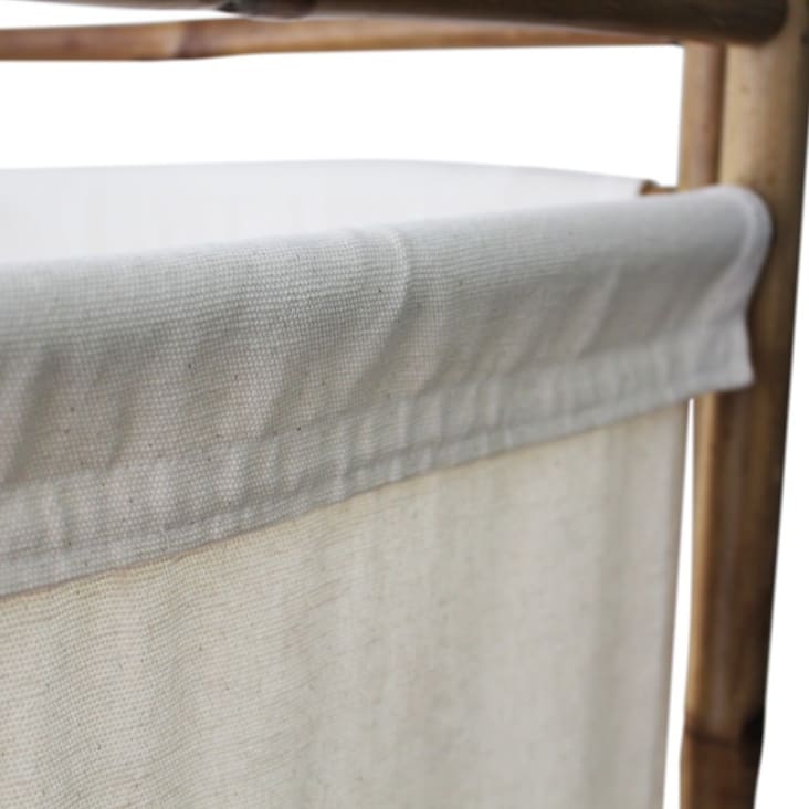 Paravento Pieghevole In Bambù 160x180 Cm - Divisorio Per Interni Elegante E Funzionale - Foto 2