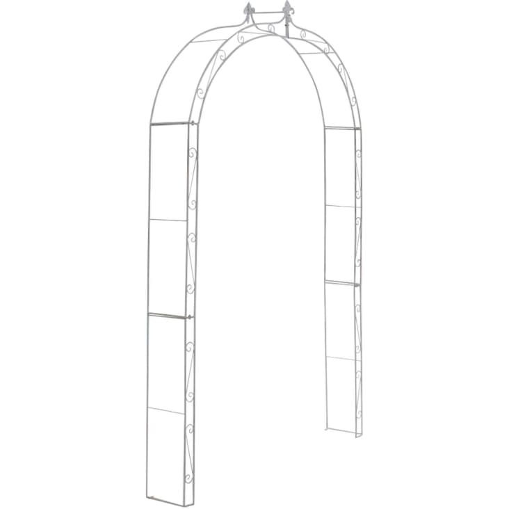 Arco de Flores En Estilo Rústico en Metal Blanco antiguo ANNA Maisons