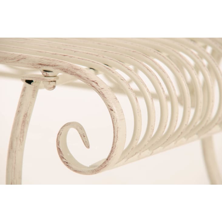 2 Chaises De Jardin En Fer Style Antique - Avec Accoudoirs Et Repose-Pieds - Couleur Bronze