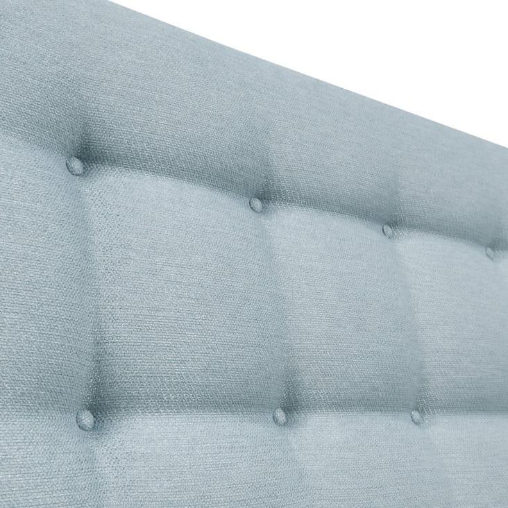 Tete de lit capitonnée - Bleu ciel, - 160 x 115 cm cropped-3