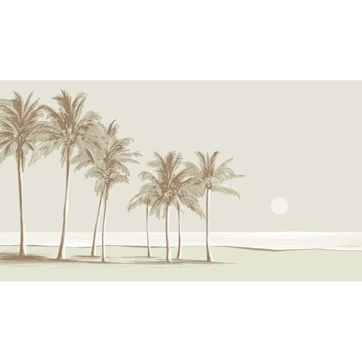 Papier peint panoramique palmiers brun clair 450x250cm cropped-2