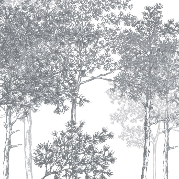 Papier peint panoramique balade dans les bois gris 300x250cm cropped-3