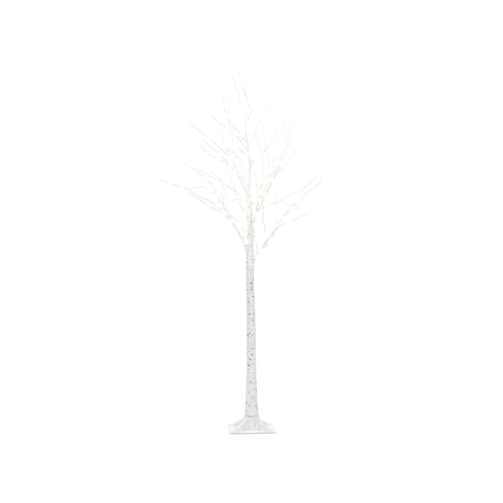 Sapin de Noël avec décoration LED 160 cm blanc LAPPI
